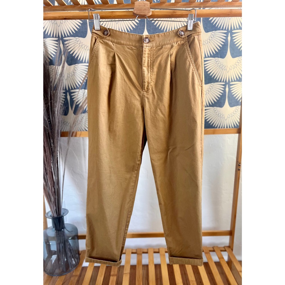 LOFT Tan Tapered Trouser